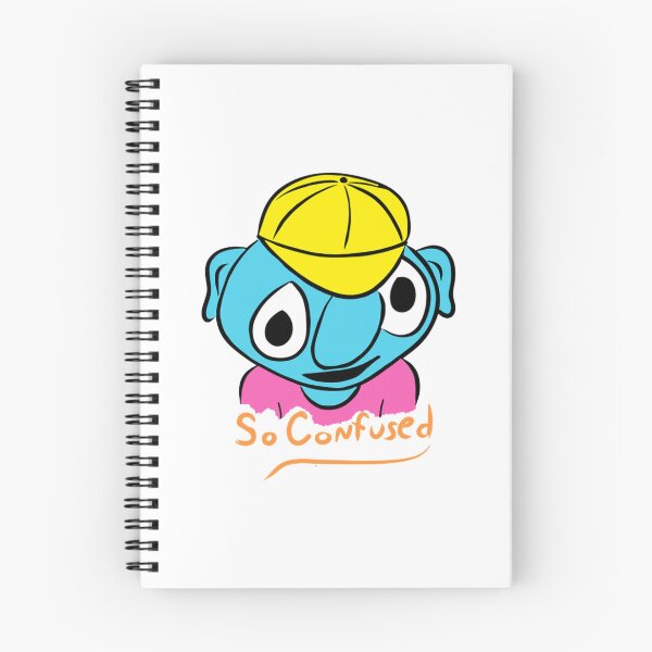 Item preview, So Confused Cute Blue Monster Wearing Yellow Cap designed and sold by KenColwill.