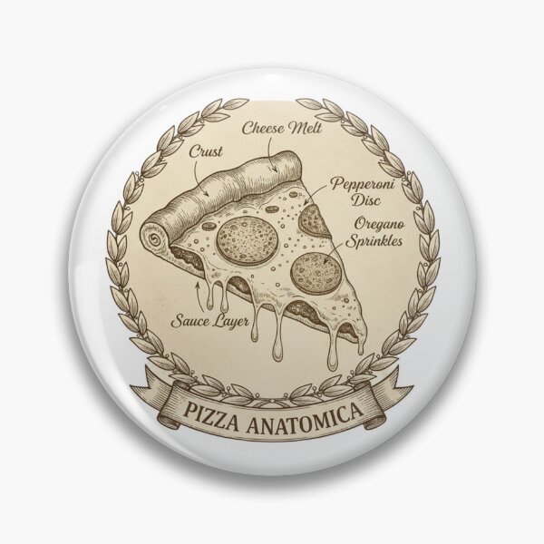 Item preview, Pizza Anatomica — Vintage Scientific Diagram designed and sold by magiquecreations.