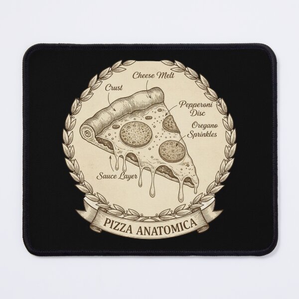 Item preview, Pizza Anatomica — Vintage Scientific Diagram designed and sold by magiquecreations.