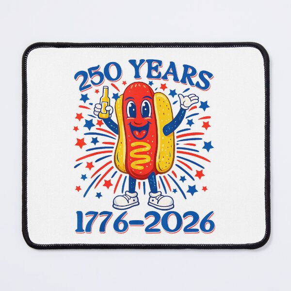 Item preview, 250 anniversary usa hot dog 4th of july 250 years 1776-2026 designed and sold by mariazin.