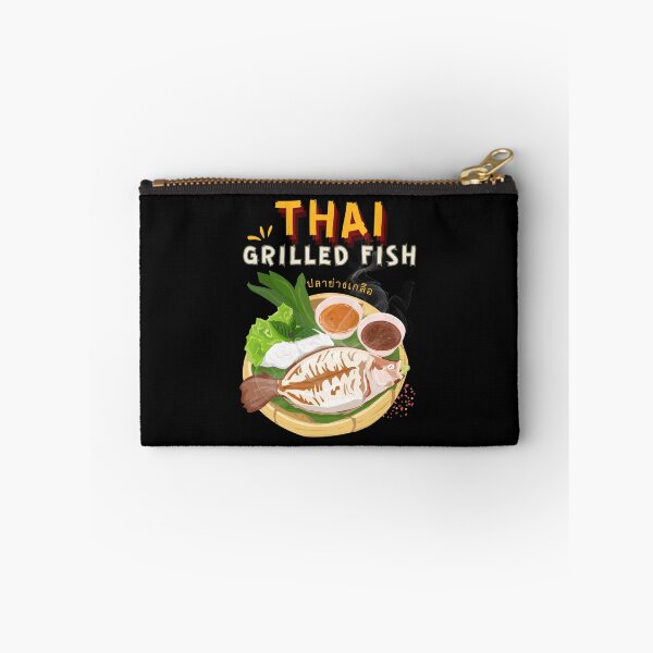 Item preview, Thai Grilled Fish Vintage Street Food Graphic designed and sold by CHANCHANAI.