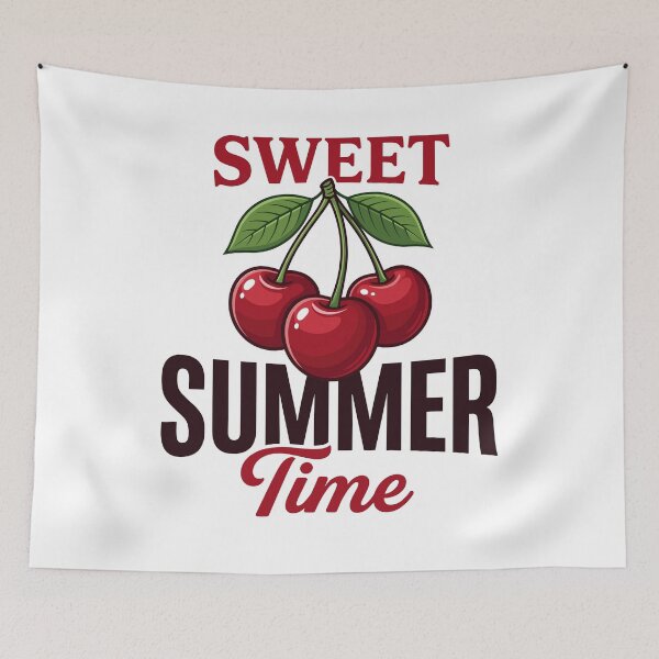 Item preview, Sweet Summer Time Retro Red Cherries designed and sold by KroghDs.