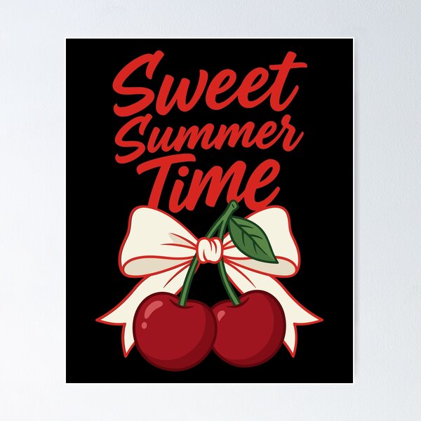 Item preview, Sweet Summer Time Preppy Cherries designed and sold by KroghDs.