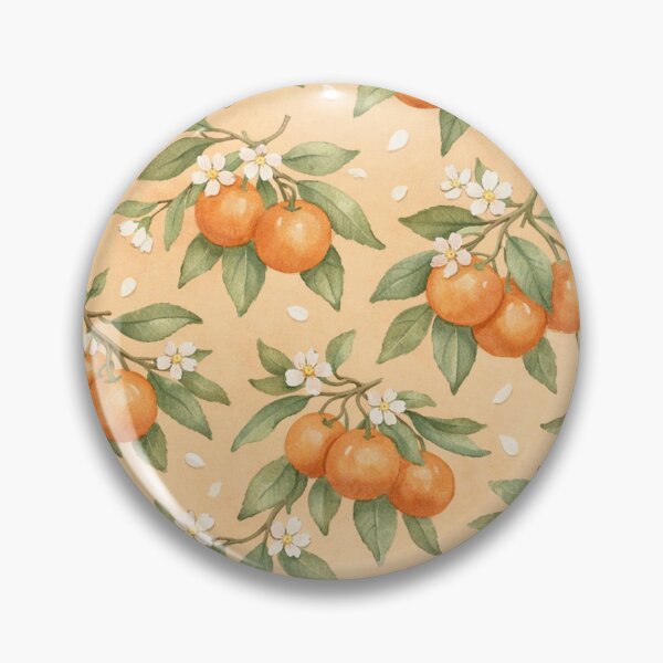 Item preview, Blossom Pattern Citrus Branch Botanical Print designed and sold by Owcomm.