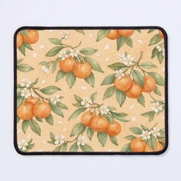 Item preview, Blossom Pattern Citrus Branch Botanical Print designed and sold by Owcomm.