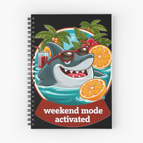 Item preview, Weekend Mode Activated Shark Sunglasses Tropical Summer designed and sold by KreativKulture.