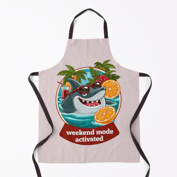 Item preview, Weekend Mode Activated Shark Sunglasses Tropical Summer designed and sold by KreativKulture.