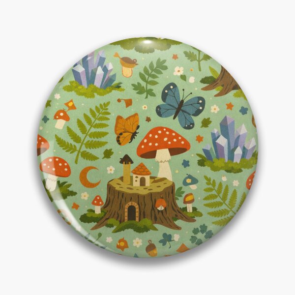 Item preview, Mushroom Forest Seamless Pattern designed and sold by Owcomm.