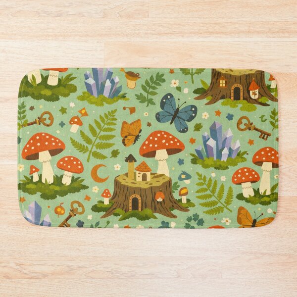 Item preview, Mushroom Forest Seamless Pattern designed and sold by Owcomm.