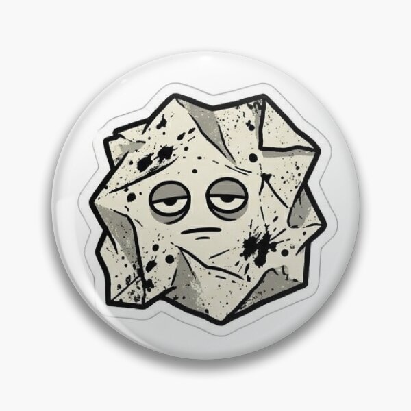 Item preview, Crumpled Paper Just Existing Sticker designed and sold by uglyAFstickers.