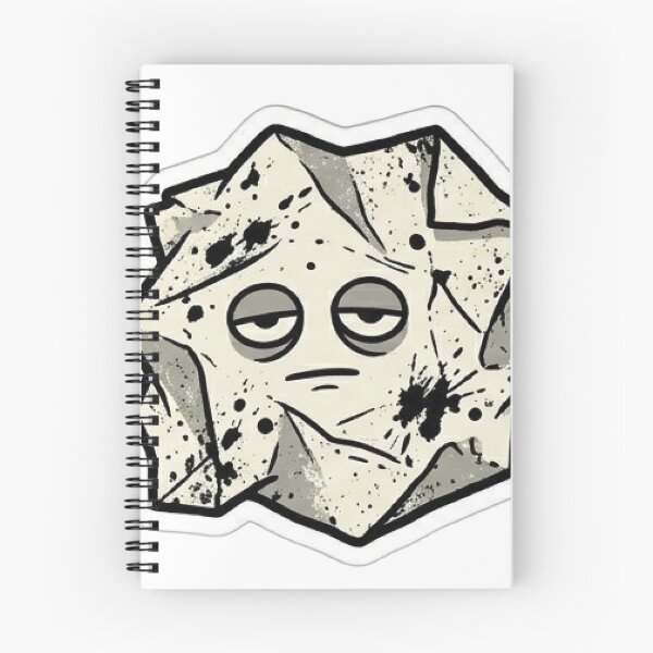 Item preview, Crumpled Paper Just Existing Sticker designed and sold by uglyAFstickers.