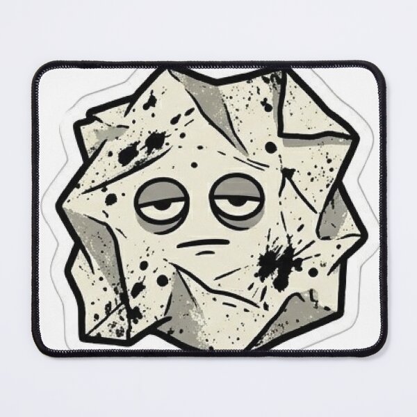 Item preview, Crumpled Paper Just Existing Sticker designed and sold by uglyAFstickers.