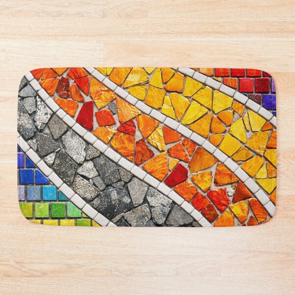 Item preview, Colorful Glass Mosaic Tile Pattern Rainbow Swirl Texture designed and sold by Owcomm.