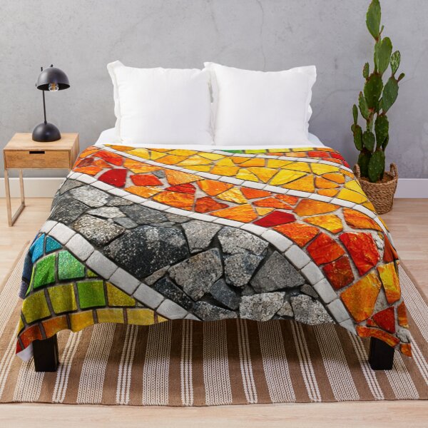 Item preview, Colorful Glass Mosaic Tile Pattern Rainbow Swirl Texture designed and sold by Owcomm.
