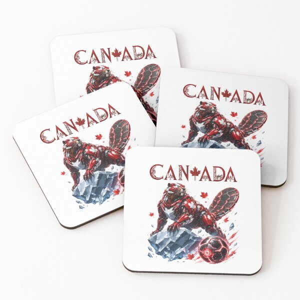 Item preview, Canada National Football Team - Biomechanical Cyber Beaver designed and sold by Extravanganzza.