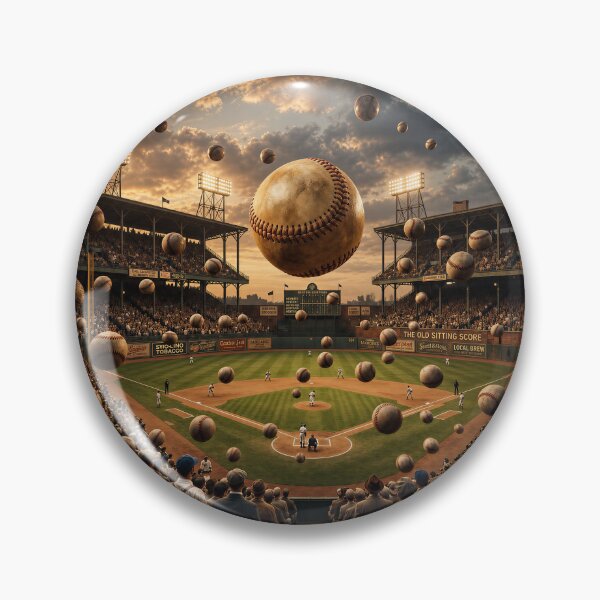 Item preview, Raining baseballs in the vintage era designed and sold by Steve's Hobbies.