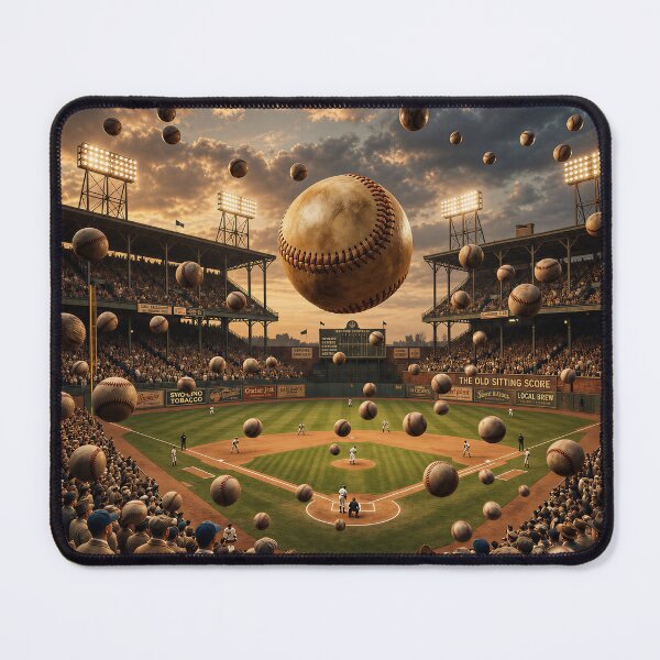 Item preview, Raining baseballs in the vintage era designed and sold by Steve's Hobbies.