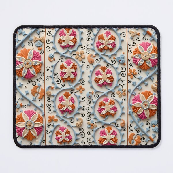Item preview, Suzani Antique Uzbekistan Embroidery designed and sold by Vicky Brago-Mitchell®.