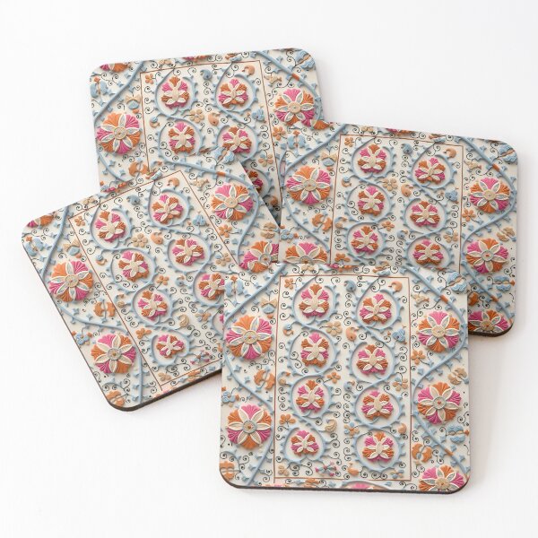 Item preview, Suzani Antique Uzbekistan Embroidery  designed and sold by Vicky Brago-Mitchell®.