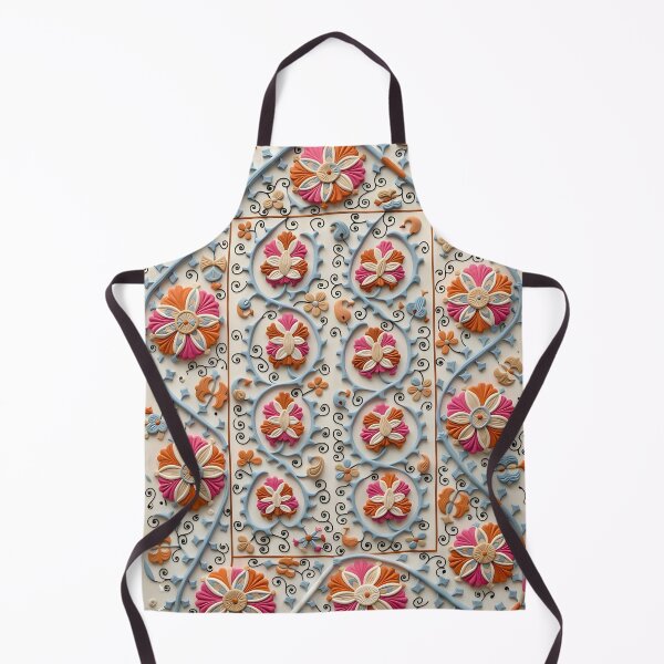 Item preview, Suzani Antique Uzbekistan Embroidery designed and sold by Vicky Brago-Mitchell®.