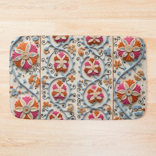 Item preview, Suzani Antique Uzbekistan Embroidery  designed and sold by Vicky Brago-Mitchell®.