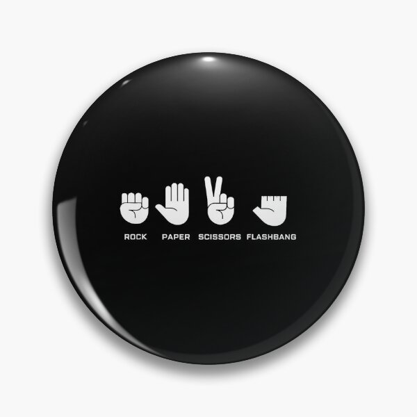 Item preview, Rock Paper Scissors Flashbang Funny FPS Gaming Hand Sign Meme designed and sold by FGTV2021.