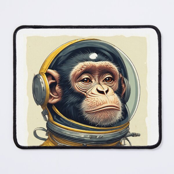 Item preview, yellow space monkey designed and sold by aliraweb.