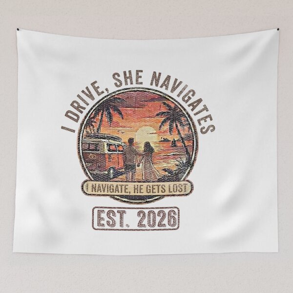 Item preview, I Drive, She Navigates designed and sold by RoyesButler.