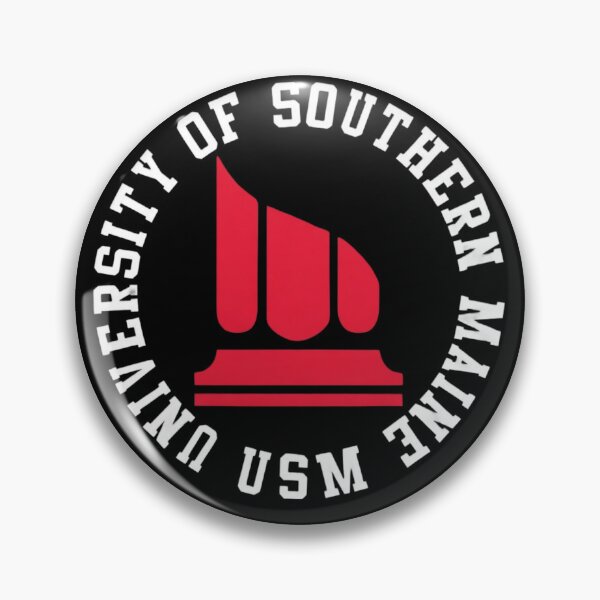 Item preview, University of Southern Maine USM Red Column Emblem designed and sold by BLVDCOLLEGE.