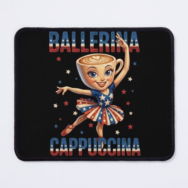 Item preview, Cute Ballerina Cappuccino Patriotic Coffee Lover Design designed and sold by haitrieuic96.