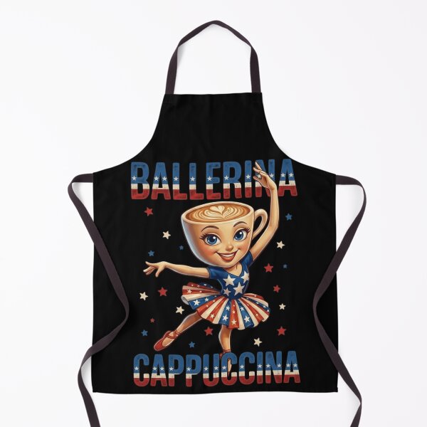 Item preview, Cute Ballerina Cappuccino Patriotic Coffee Lover Design designed and sold by haitrieuic96.