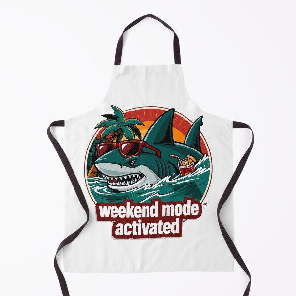 Item preview, Weekend Mode Activated Shark Sunglasses Tropical Summer designed and sold by KreativKulture.