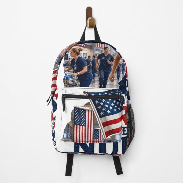Item preview, Land of the Free Home of the Nurses Patriotic RN designed and sold by No Limits T-Shirts.