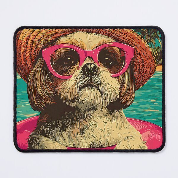Item preview, Summer Shih Tzu with Sunglasses Cute Dog Tropical Pool Party designed and sold by Littermin.