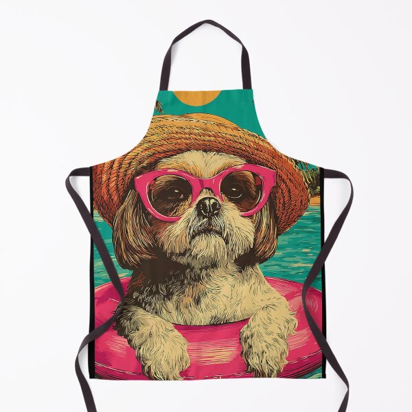 Item preview, Summer Shih Tzu with Sunglasses Cute Dog Tropical Pool Party designed and sold by Littermin.