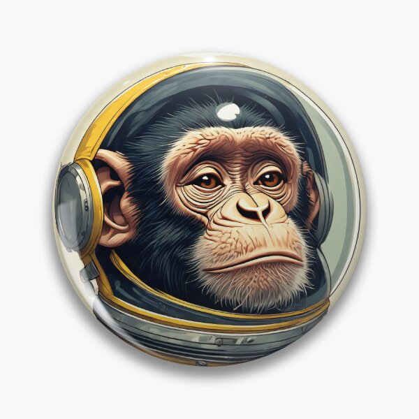 Item preview, yellow space chimp designed and sold by aliraweb.