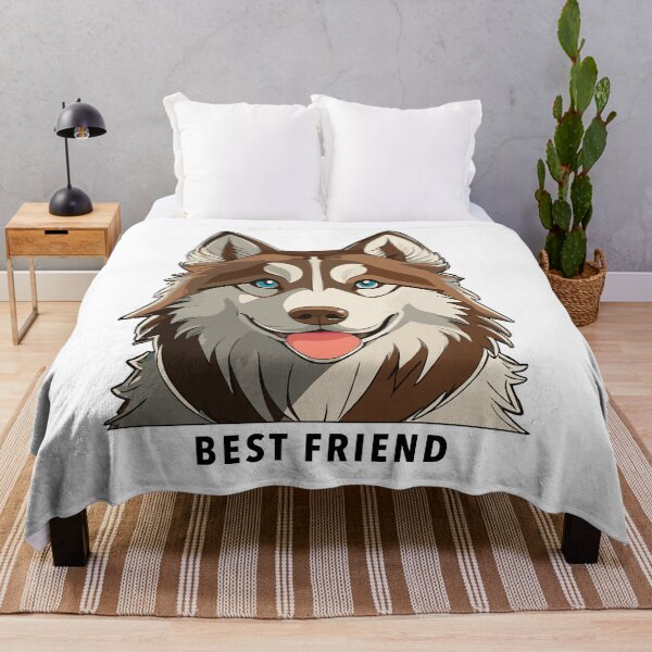 Item preview, Brown Siberian Husky Dog Lover Art designed and sold by Davimonst.