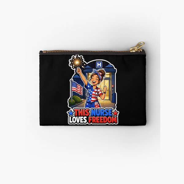 Item preview, This Nurse Loves Freedom Patriotic American RN designed and sold by No Limits T-Shirts.