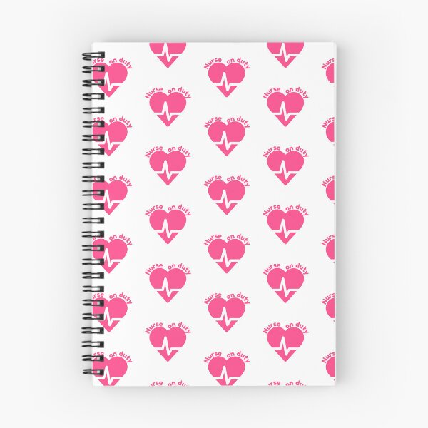 Item preview, Pink Nurse on Duty EKG Heartbeat Sticker designed and sold by Niji Hibana.