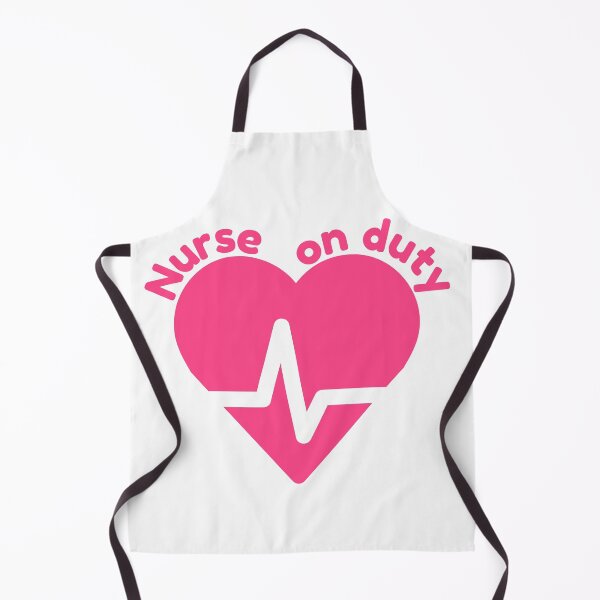 Item preview, Pink Nurse on Duty EKG Heartbeat Sticker designed and sold by Niji Hibana.