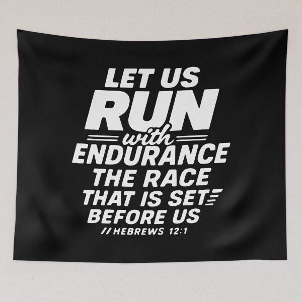 Item preview, Hebrews 12:1 Run With Endurance The Race That Is Set Before Us designed and sold by plushism.