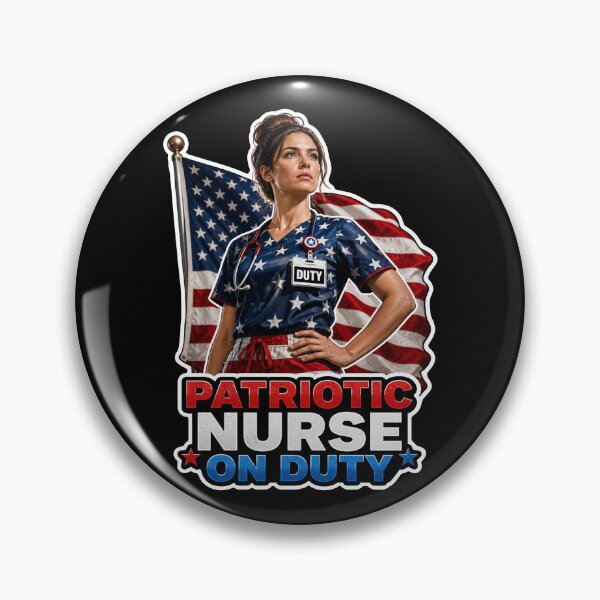 Item preview, Patriotic Nurse On Duty American Flag RN designed and sold by No Limits T-Shirts.