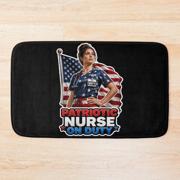 Item preview, Patriotic Nurse On Duty American Flag RN designed and sold by No Limits T-Shirts.
