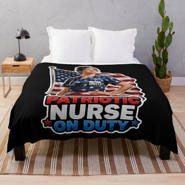 Item preview, Patriotic Nurse On Duty American Flag RN designed and sold by No Limits T-Shirts.