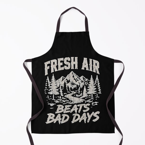 Item preview, Fresh Air Beats Bad Days Nature Hiking Vintage Hiker Camper Adventurer  designed and sold by Jt41.