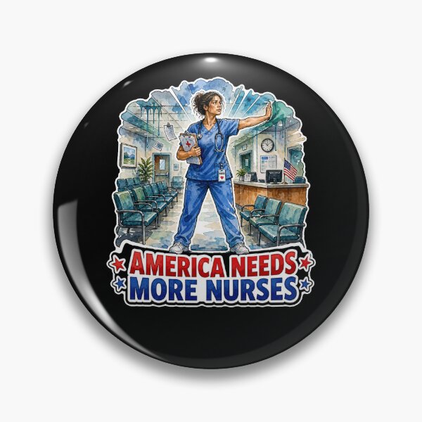 Item preview, America Needs More Nurses Patriotic RN Support designed and sold by No Limits T-Shirts.