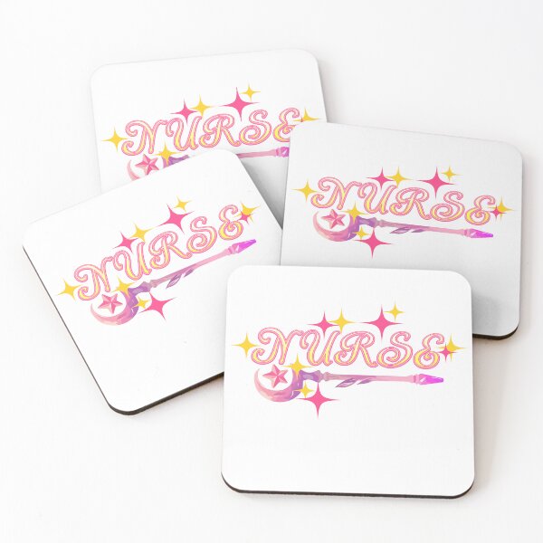 Item preview, Magical Girl Nurse Anime Typography Star Wand Sticker designed and sold by Niji Hibana.