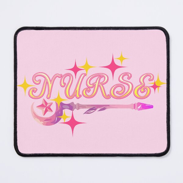 Item preview, Magical Girl Nurse Anime Typography Star Wand Sticker designed and sold by Niji Hibana.