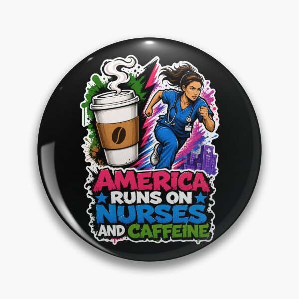 Item preview, America Runs On Nurses Caffeine RN Appreciation designed and sold by No Limits T-Shirts.