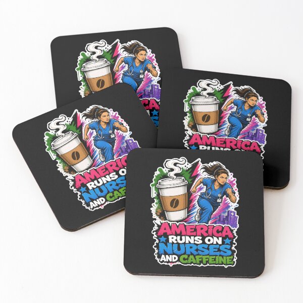 Item preview, America Runs On Nurses Caffeine RN Appreciation designed and sold by No Limits T-Shirts.